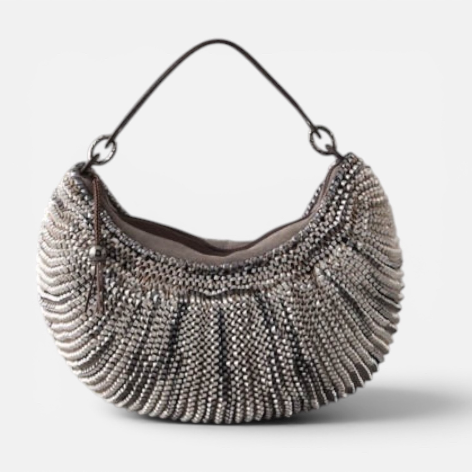 Diane von Furstenberg Stephanie Leather Woven Medium Hobo Bag