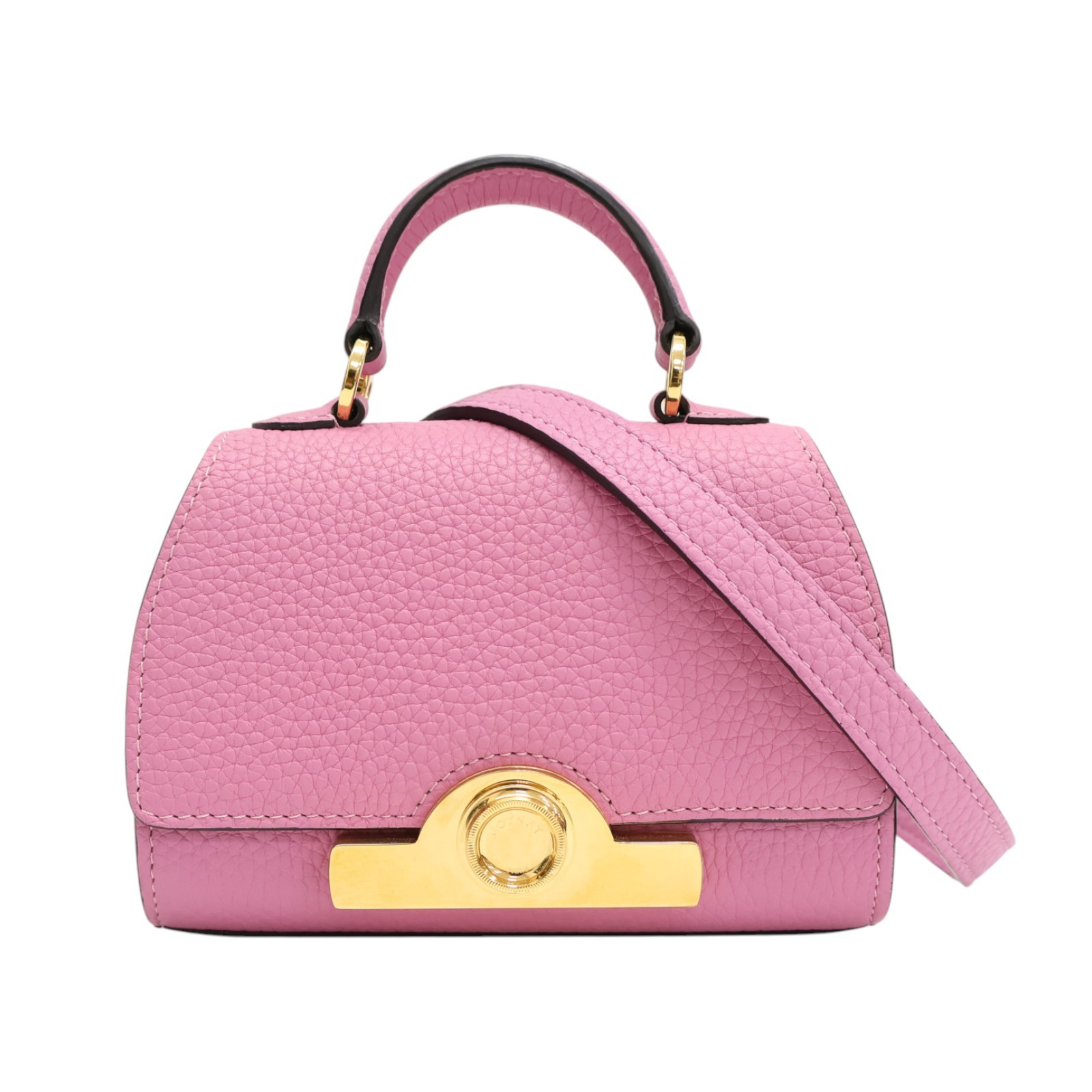 MOYNAT Rejane BB Shoulder Handbag Calfskin Pink