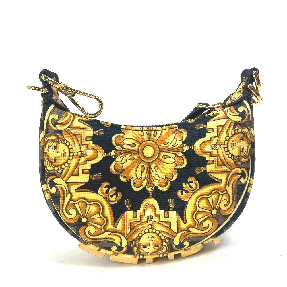 FENDI 7AS089 Nano Fendigraphy FENDACE VERSACE pouch Clutch bag Hand Bag