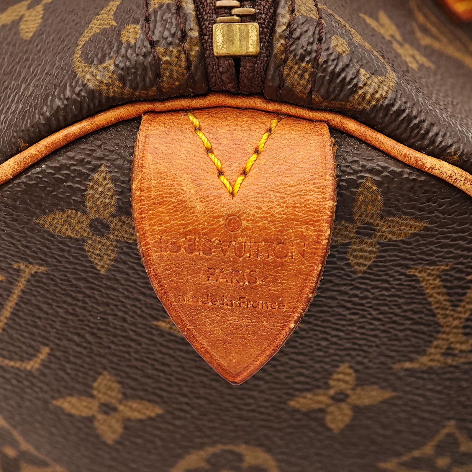 LOUIS VUITTON Speedy 25 Monogram Handbag Mini Boston M41109 Brown 0122