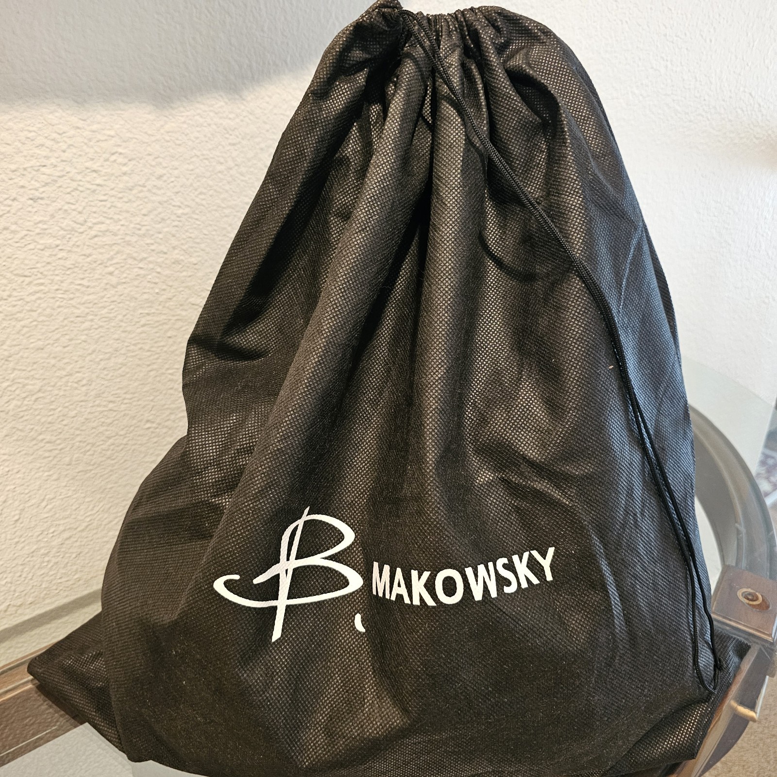 B. MAKOWSKY LARGE GENUINE LACQUERED LEATHER PURSE