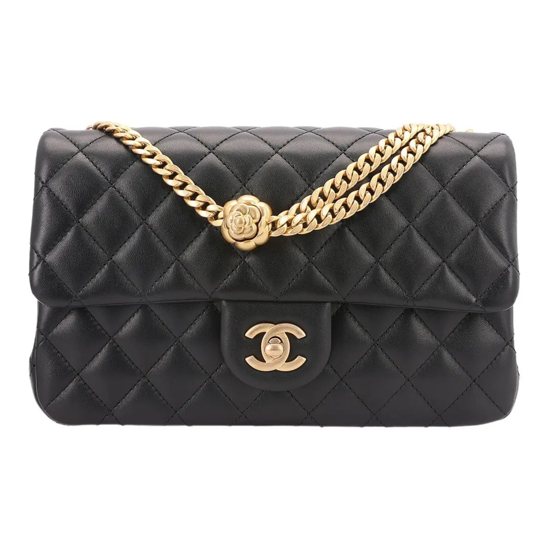 CHANEL Shoulder Bag Crossbody Bag Small Women’s Black 9.2×2.7×5.7 in