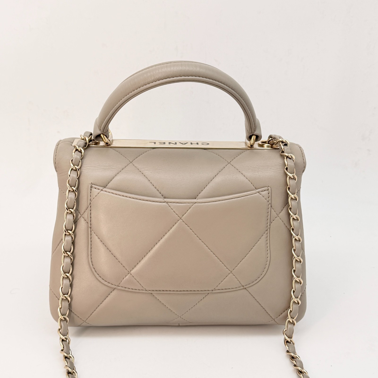 Chanel Small Trendy CC Flap Bag – Grey Crossbody Bag Lambskin