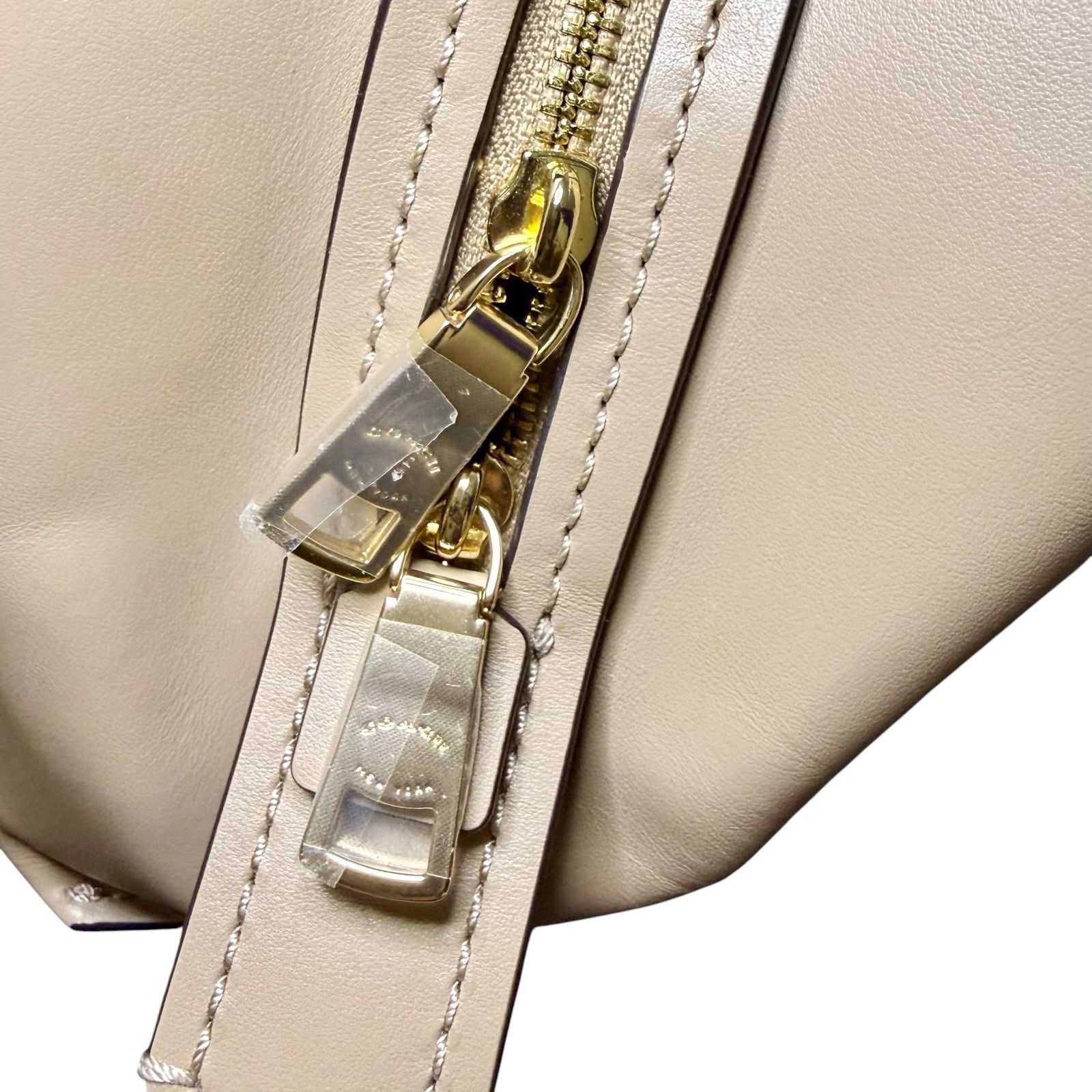NWT Coach Canvas Badge Dalton 31 Shoulder Bag – Taupe Chalk C9078 $395 Retail