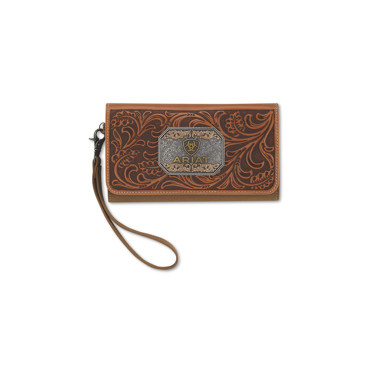 Ariat Evelyn Scroll Tan Wallet – Ladies Purses – A770021208