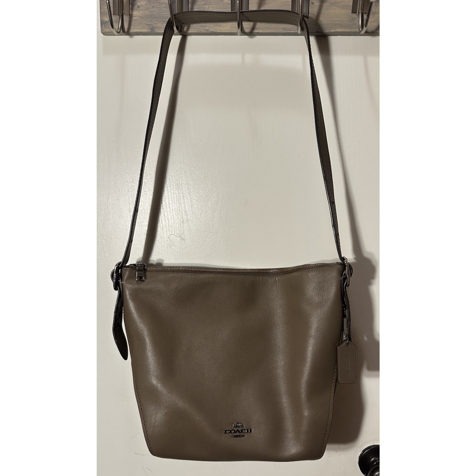 Coach 1941 Dufflette Natural Smooth Calf Leather Pewter