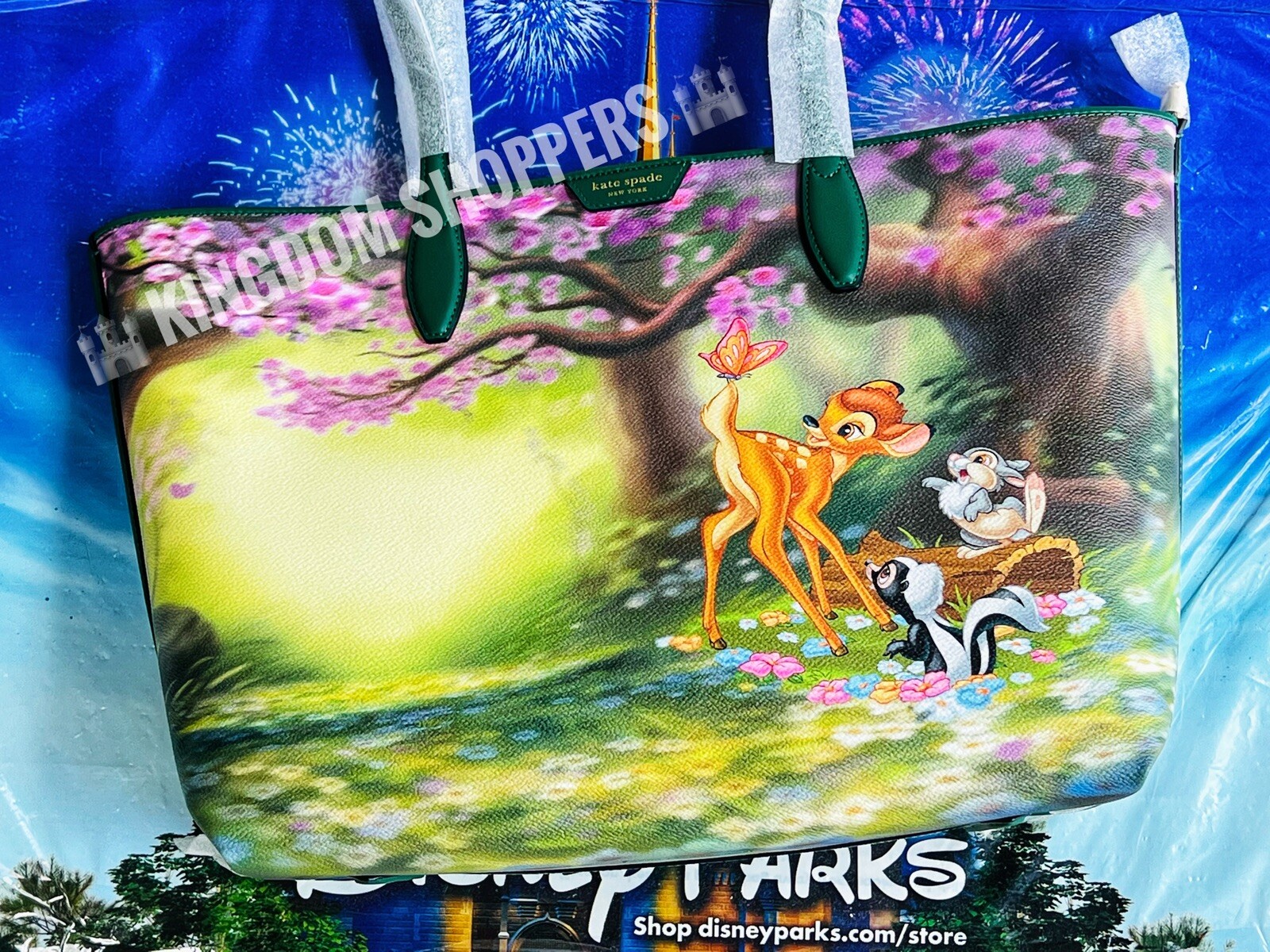 2022 Disney x Kate Spade Bambi Sutton Tote Bag Purse Thumper Flower New