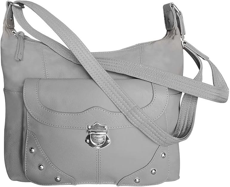 Concealed Carry Purse – Front Studded Pocket Leather Gun Purse – Left & Right