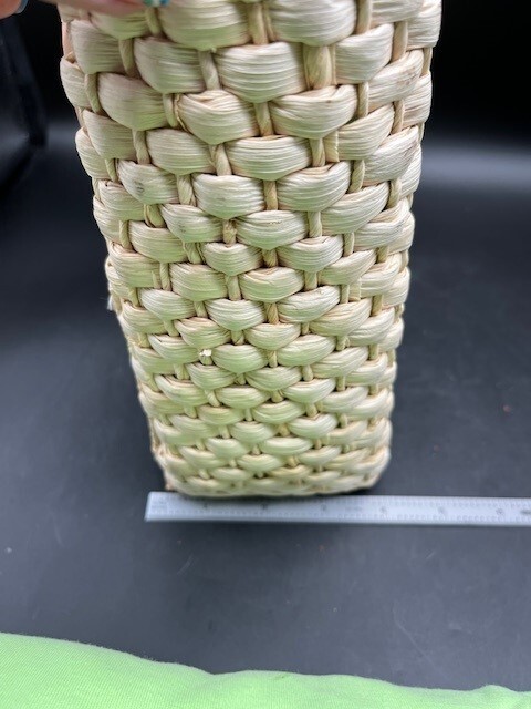 Straw Woven Tote Butterfly LadyBug Handbag w Large Short Sleeve Shirt – NWT