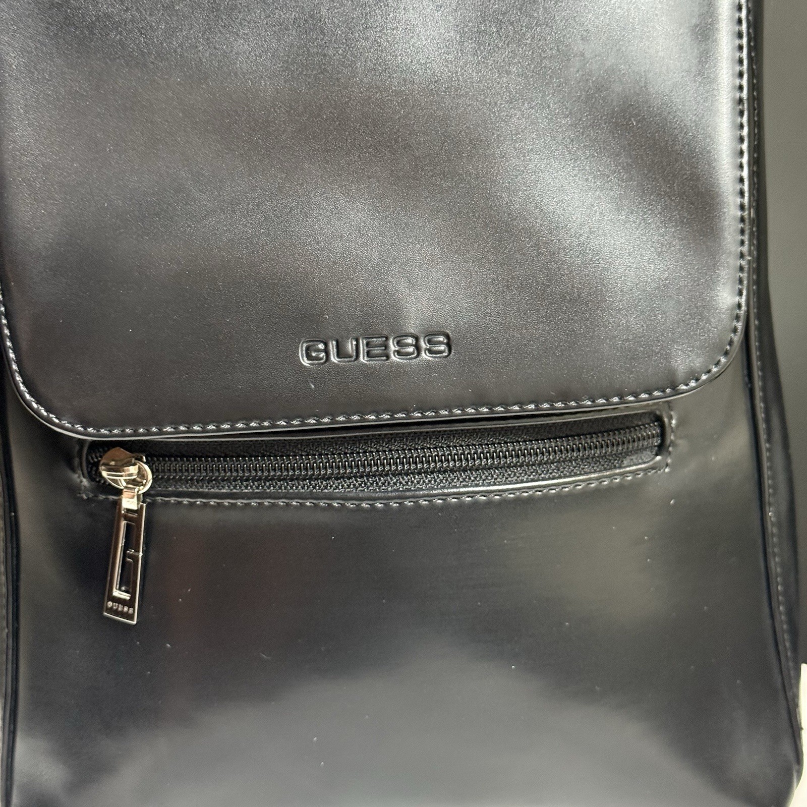 Vintage Y2K Guess Black Minimalistic Sling Backpack Slingback Deadstock