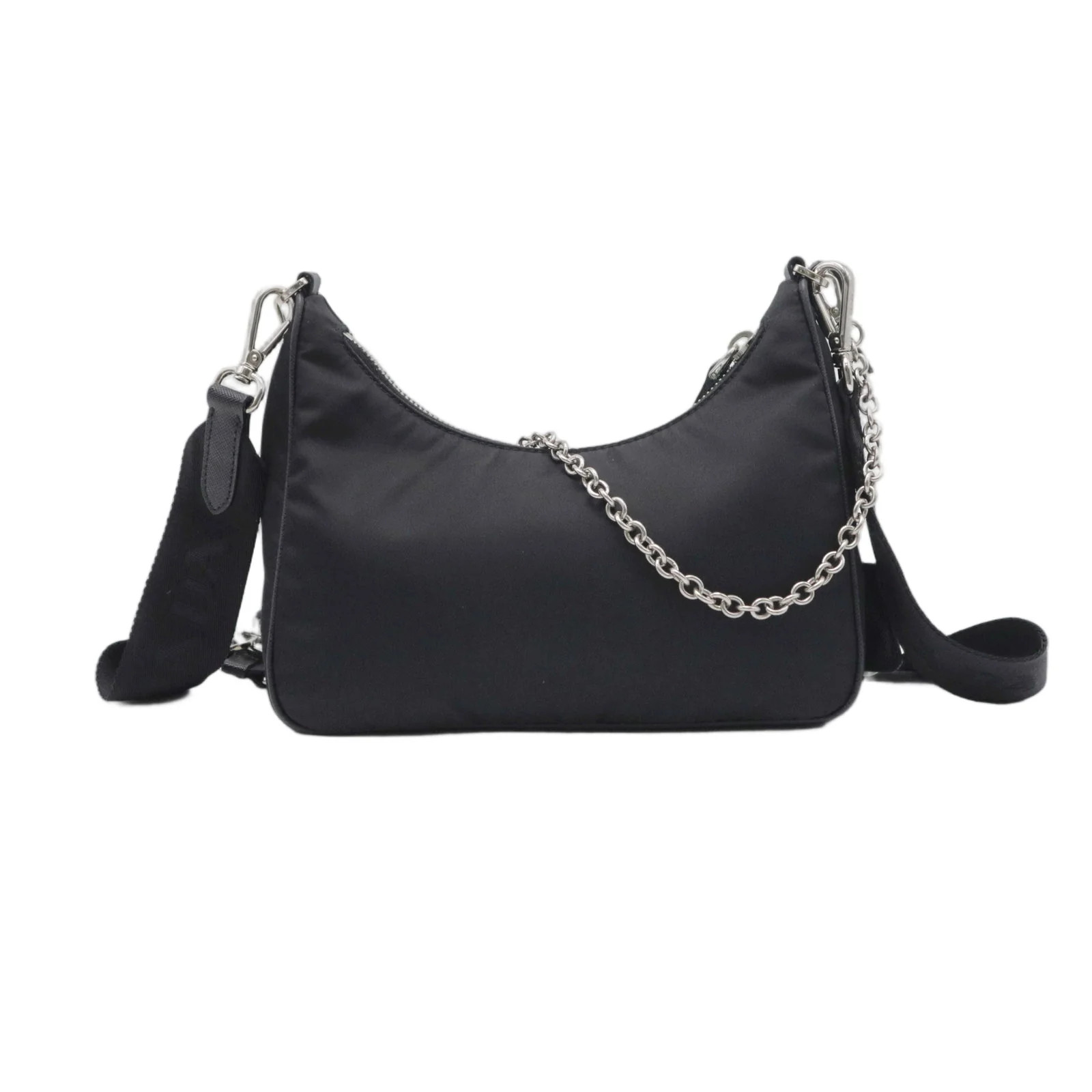 Prada Re Edition 2005 Shoulder Bag Black Tessuto Nylon (mm060526a5r)