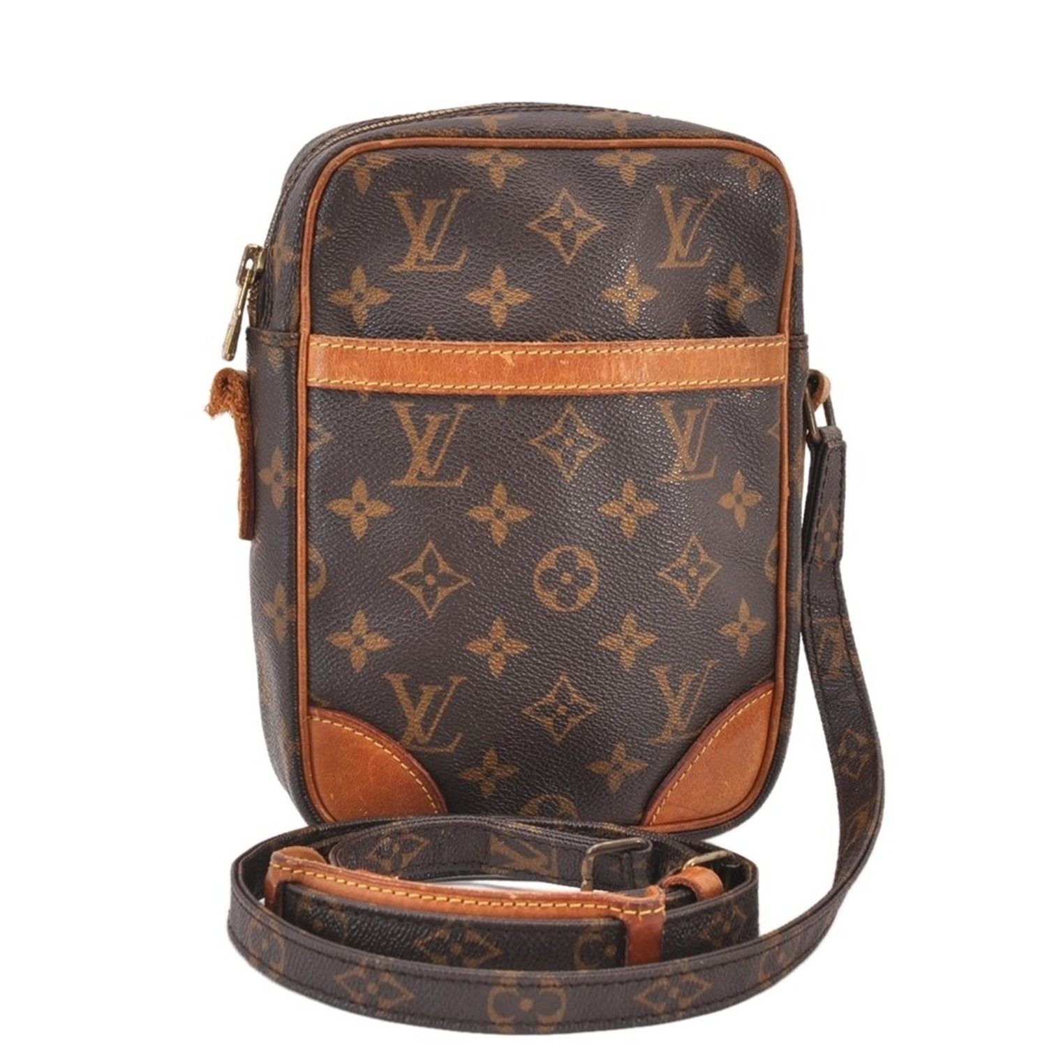 Authentic Louis Vuitton Monogram Danube Shoulder Cross Body Bag M45266 LV 347AB