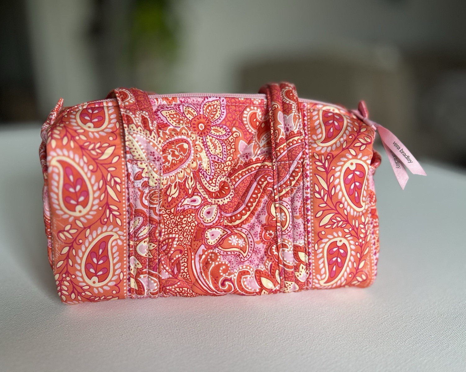 NWT Vera Bradley • Original 100 Handbag • Sherbet in Premium Cotton