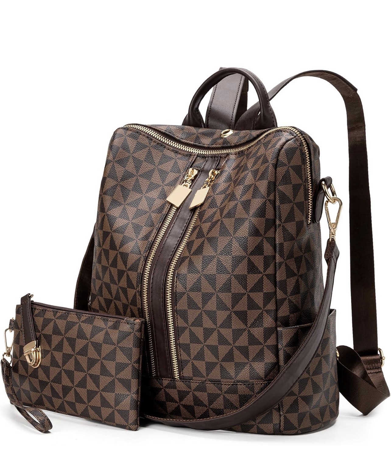 Womens Backpack Purse Leather Anti-Theft Large Fashion Designer Travel Backpack