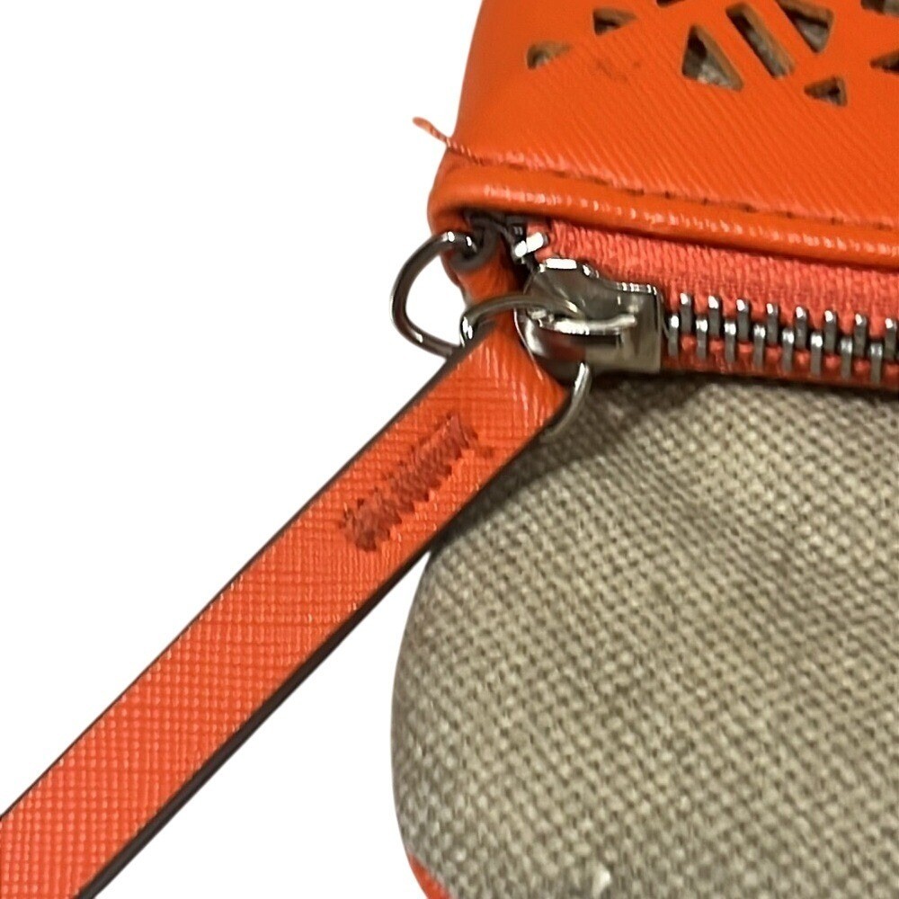 Stella & Dot Waverly Orange Geometric Cut Out Purse boho crossbody clutch bag