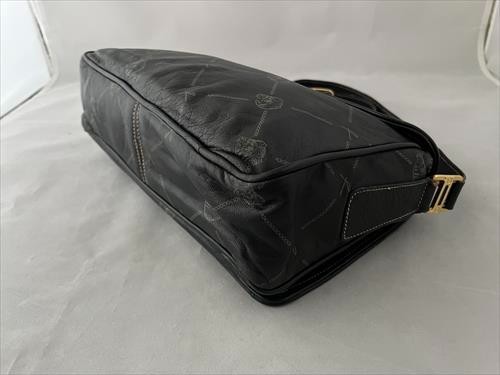 Roberto DA SESTO F. Calfskin Black Shoulder bag made in Italy Size: 10×6.5 in.