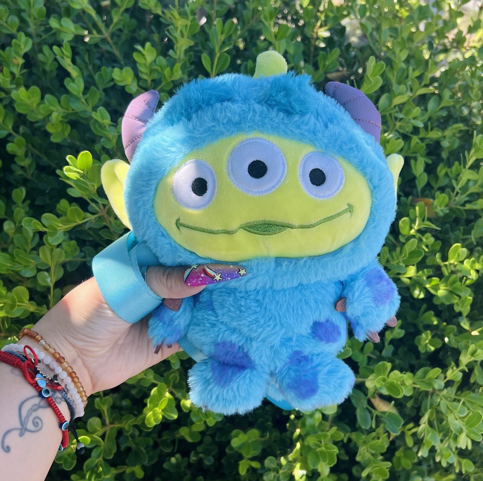 Toy Story Alien Monsters Inc Remix Bag (approx Size: 7.09×7.87×3.94 In)