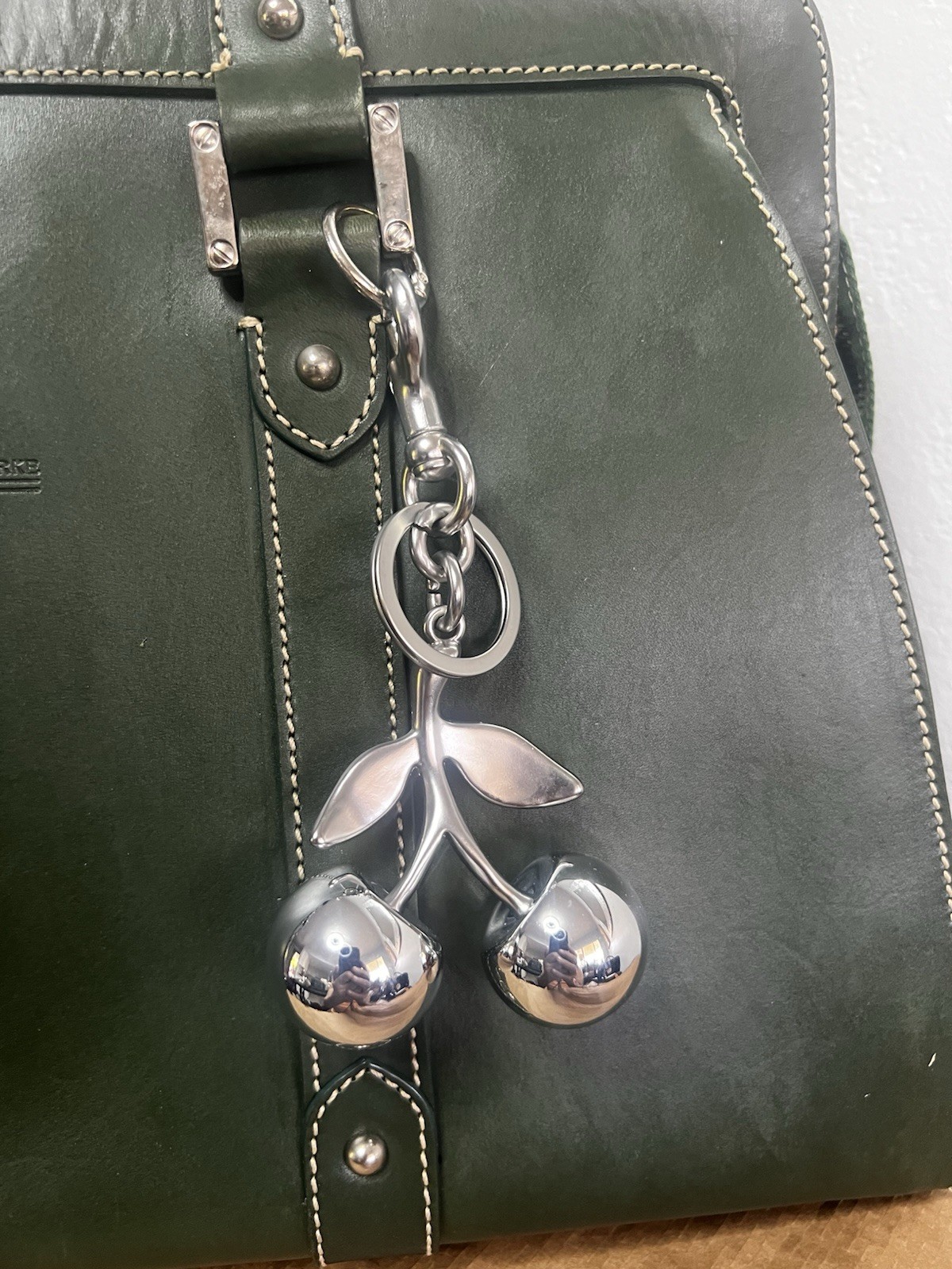 Dooney Bourke Alto Collection Large Ivy Green Satchel