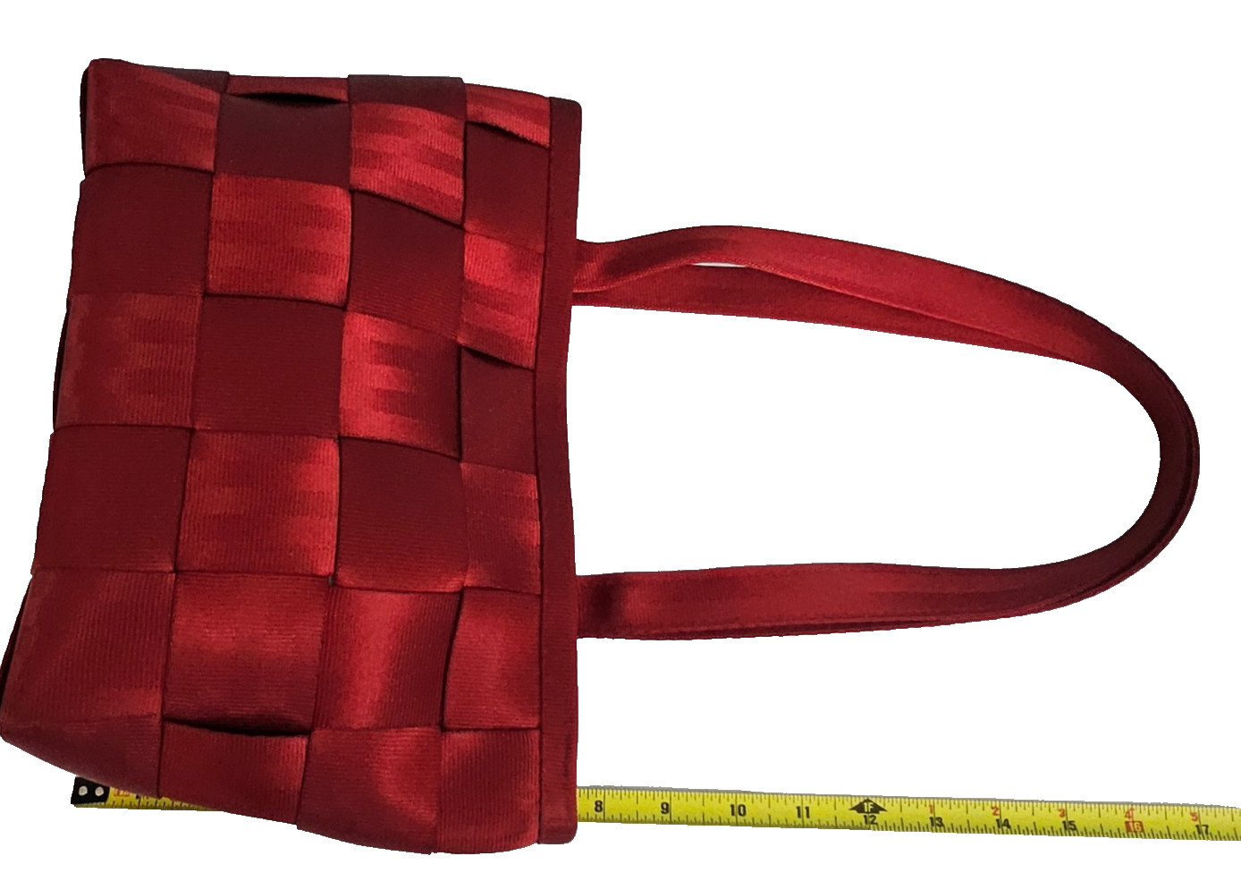 Classic Harveys The Original Seatbeltbag Purse Bag & Coin Purse Boxy Handles Red