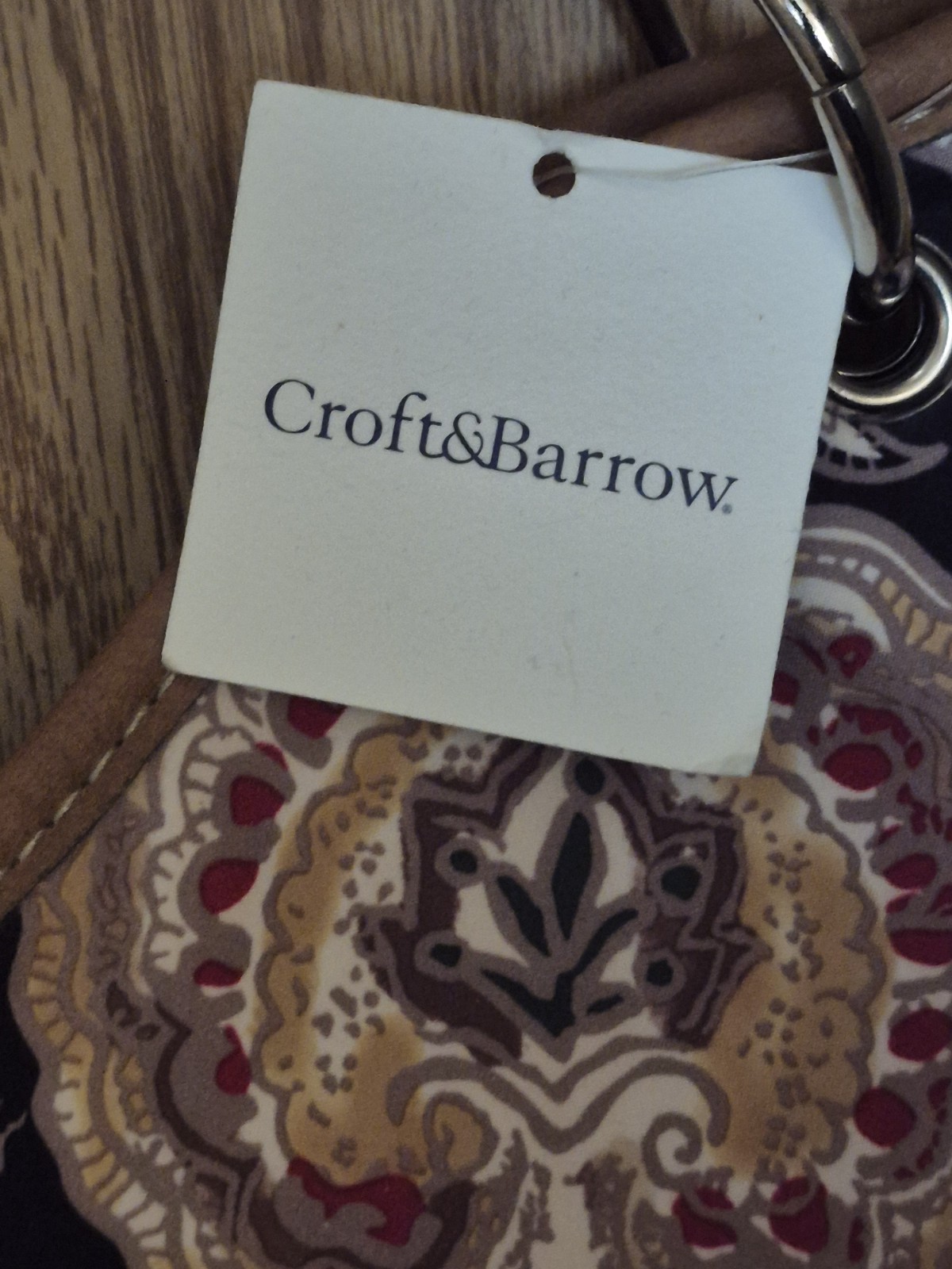 Croft & Barrow Multi Paisley Print Shoulder Purse Handbag HB32142F New W/Tag