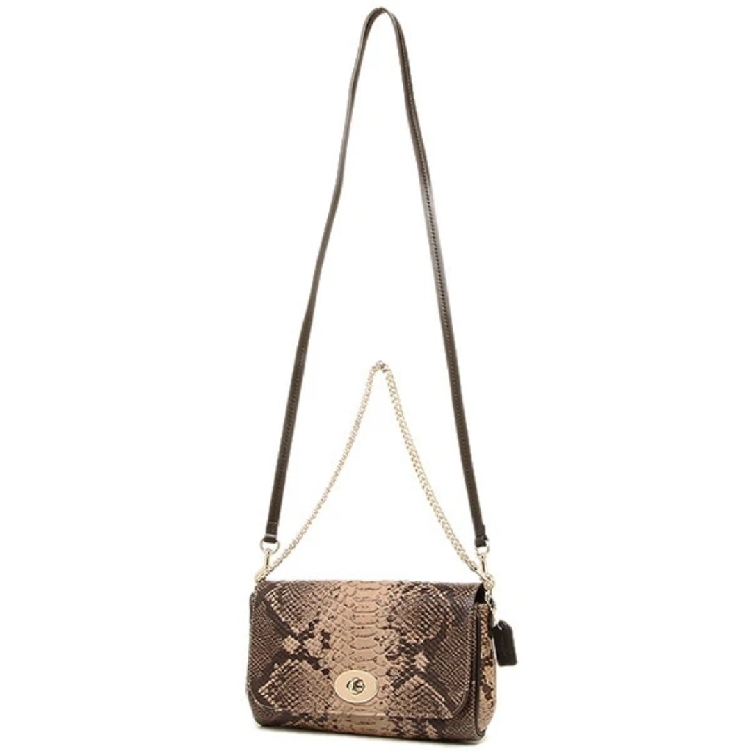 Coach Snake Mini Ruby Crossbody Handbag 35555 IM(Light Gold)/Natural Vtg 90s Y2K
