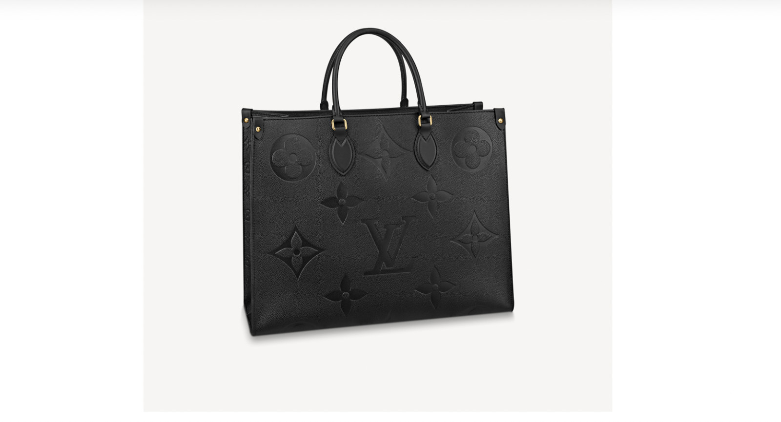 AUTHENTIC Louis Vuitton OnTheGo GM Tote Black Empreinte Leather
