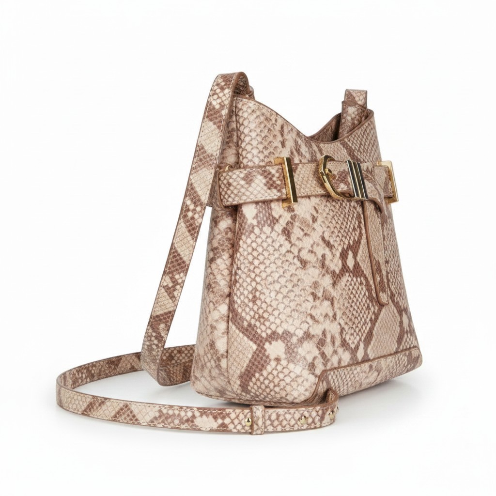 I.N.C. Nailaa Belted Snake Print Crossbody Bag NWOT Imperfections