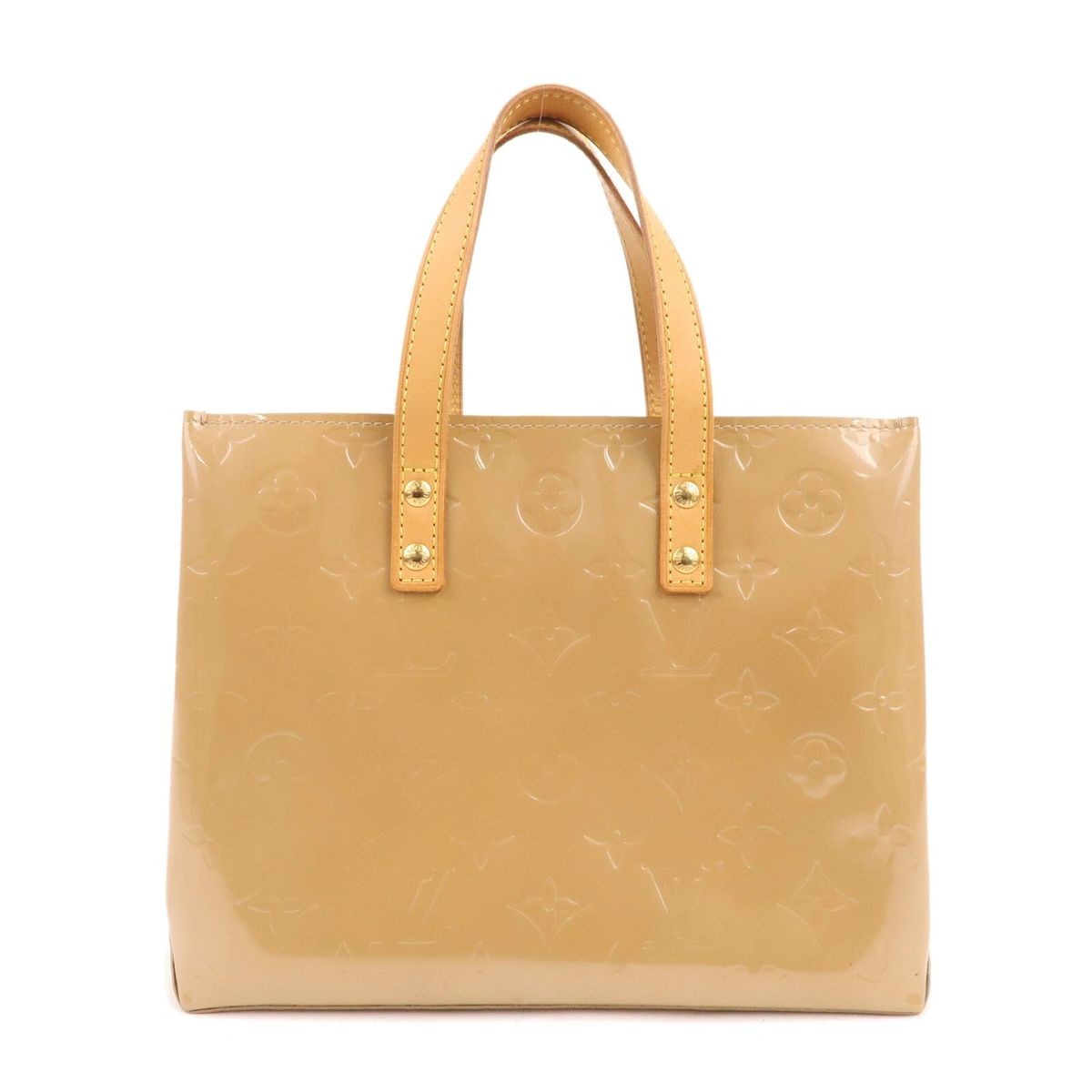 Louis Vuitton Monogram Vernis Lead PM Hand Bag Noisette M91334 Auth Used
