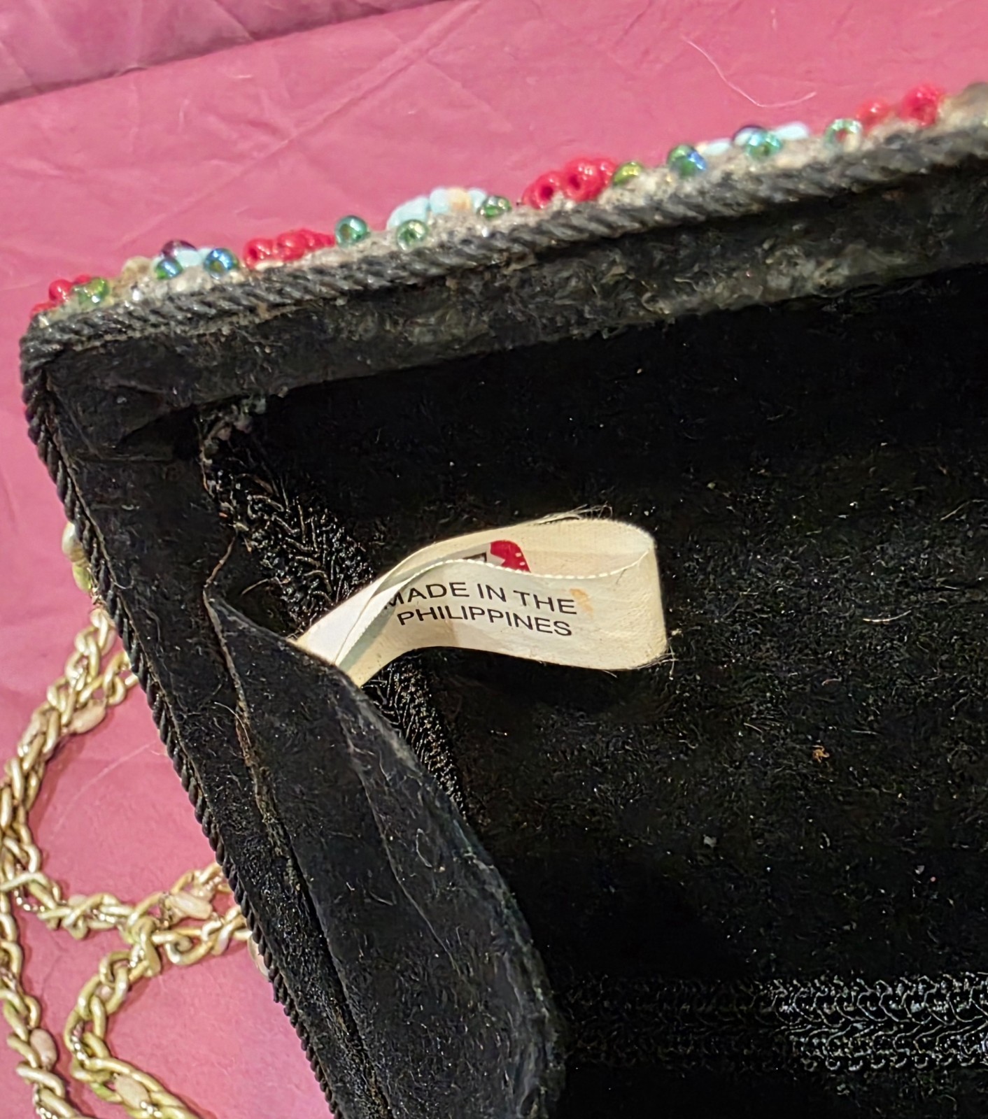 Mary Frances Designer TURQUOISE crossbody Handbag Beaded Blue, Pearl Red Bag