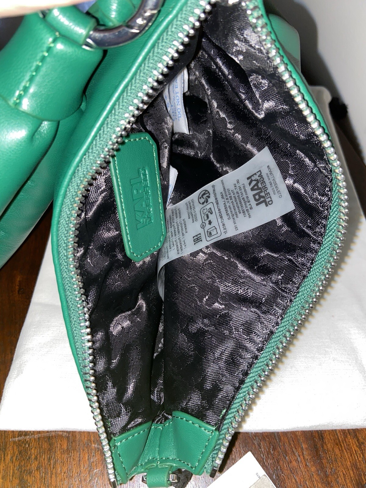 Karl Legerfeld Handbag Quilted/Karl Signature On The Front NEW