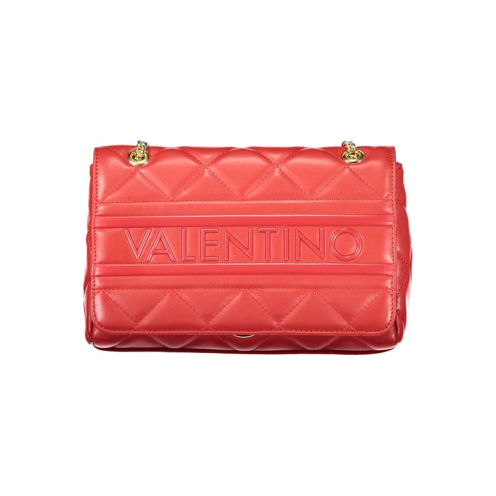 Rosso Polyurethane Women’s Bag with Chain and Internal Pockets