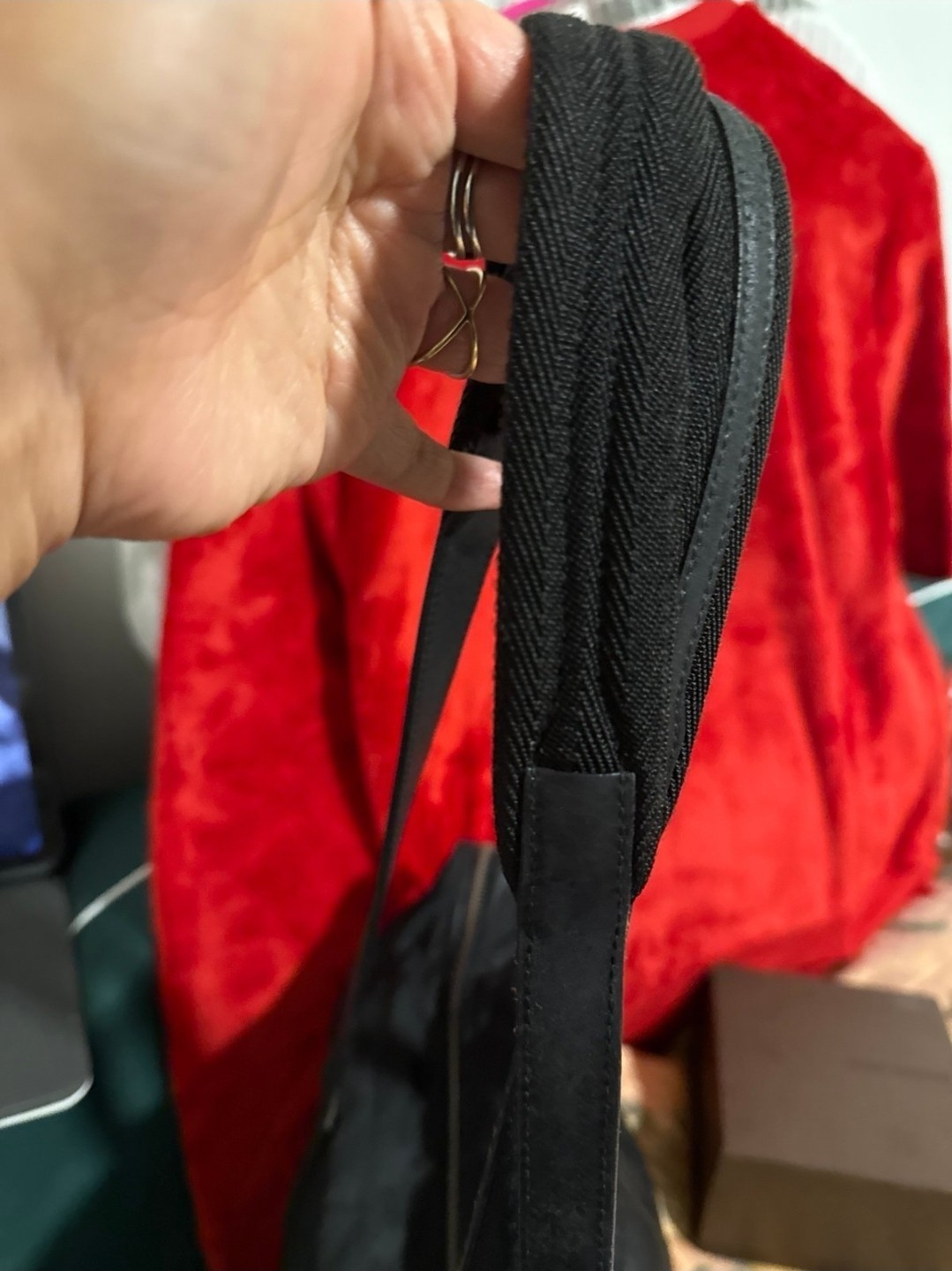 Prada Black Tote Bag Double Handles Padlock Zipper Logo Designer Accent