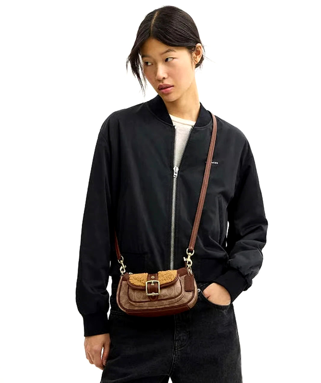 Coach Ashton Mini Shoulder/Crossbody Bag Signature Canvas Brown/Tan CDB13 NWT🎀