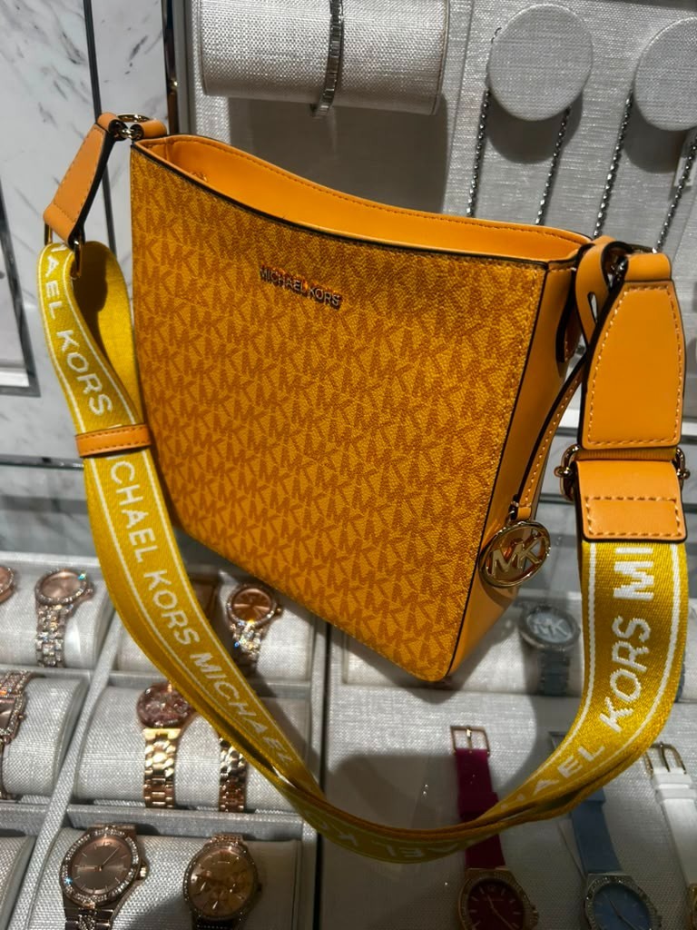 Michael Kors Small Messenger Handbag Crossbody Bag Purse Honeywheat Shoulder MK