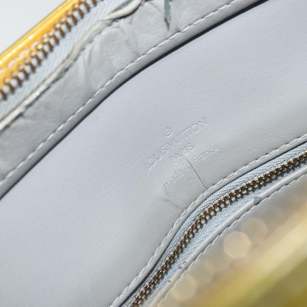 LOUIS VUITTON Monogram Vernis Houston Hand Bag Gris M91053 LV Auth gh1369