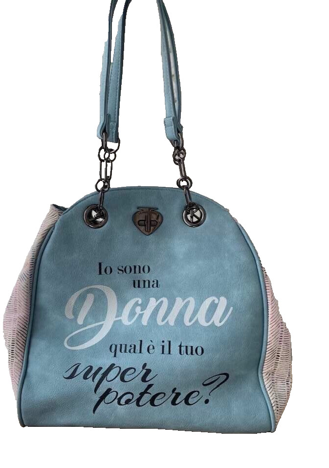 LE PANDORINE BAG SHOPPER SHOULDER IO SONO UNA DONNA QUALE EIL TUO SUPER POTERE?