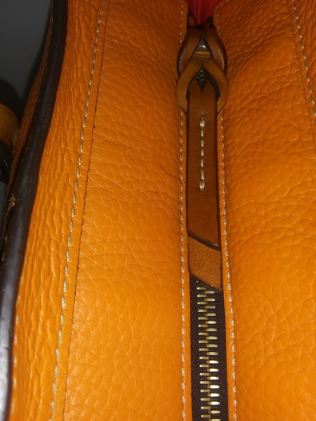 DOONEY BOURKE LEXINGTON LG SHOPPER TOTE SHOULDER BAG ORANGE TANGERINE
