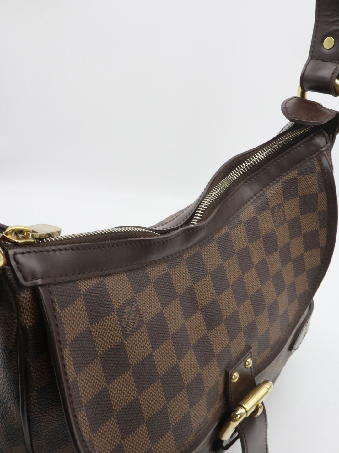 Louis Vuitton Highbury Damier Ebene Shoulder Bag Shoulder Vintage Zip Bag Bronw