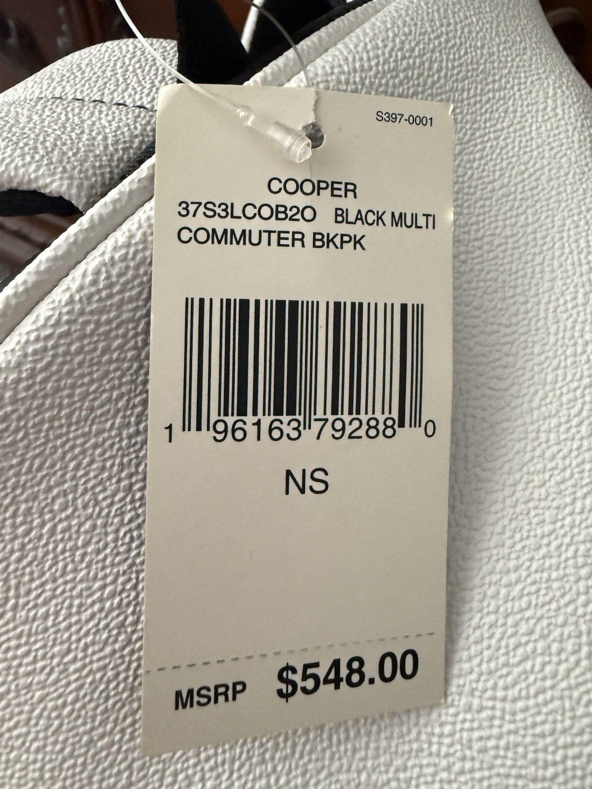 Michael Kors Cooper Logo Backpack Black Multi Zip Closure, Adjustable Strap