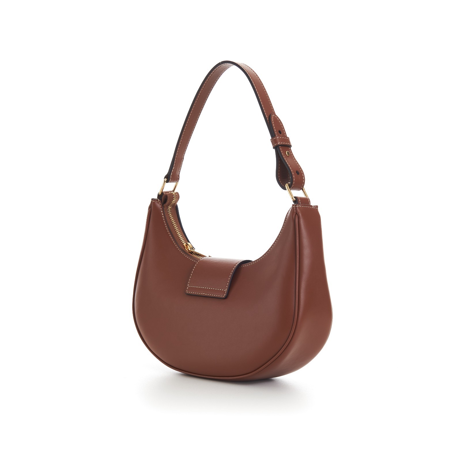 CELINE 2750$ New Medium AVA Triomphe Bag – Tan Brown Smooth Calfskin Auth