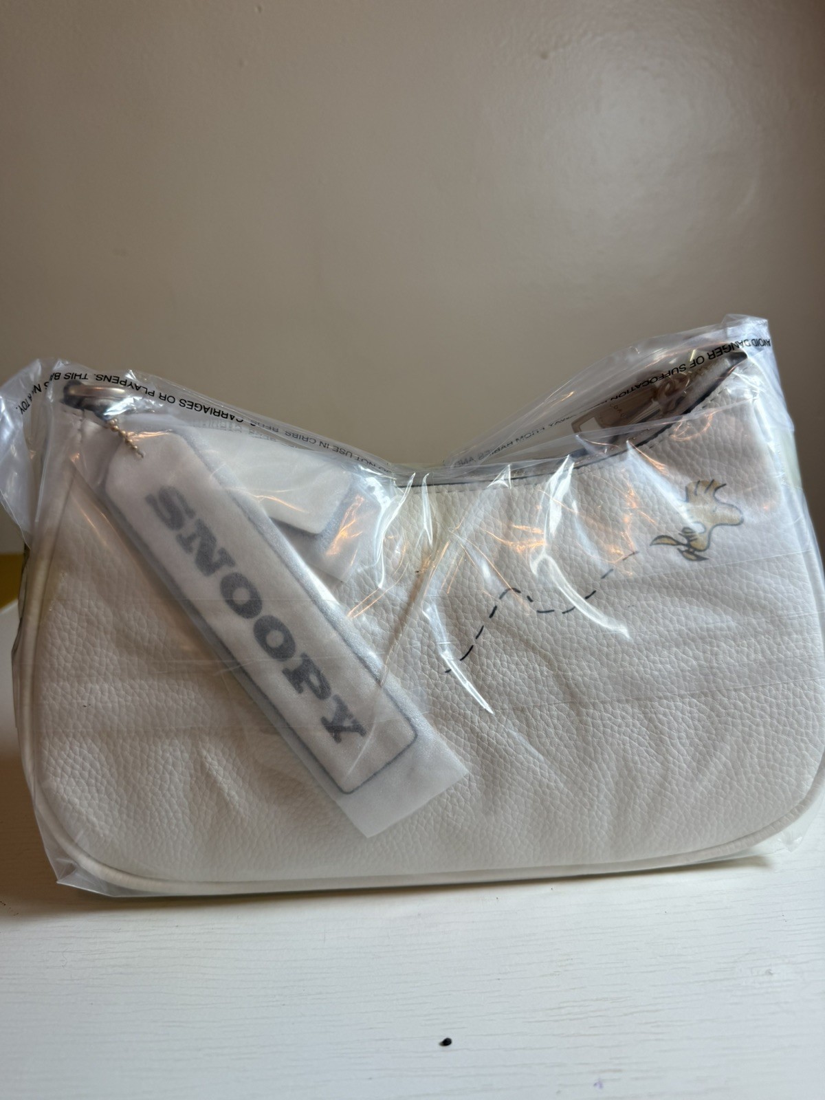 COACH x PEANUTS Teri Shoulder Bag Snoopy White Multi CBJ76 Outlet NEW