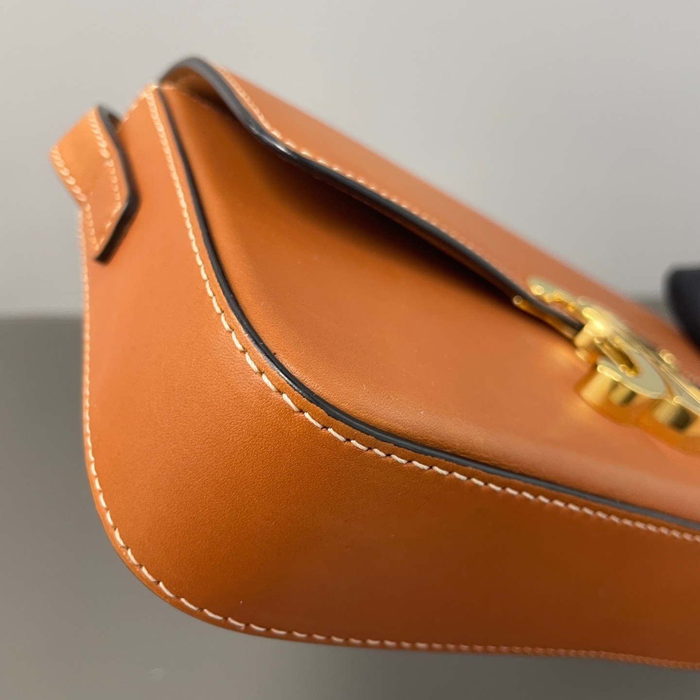 Celine Triomphe Normal Caramel Smooth Calfskin Shoulder Handbag Duty Paid