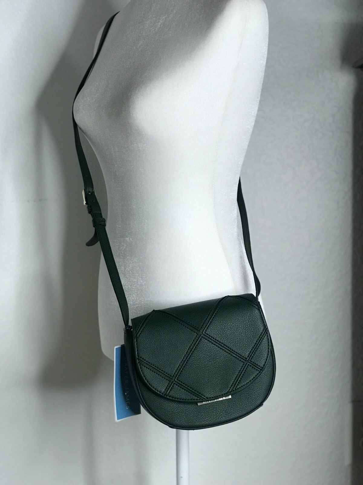 NWT Draper James Mia Saddle Bag Crossbody Green Vert