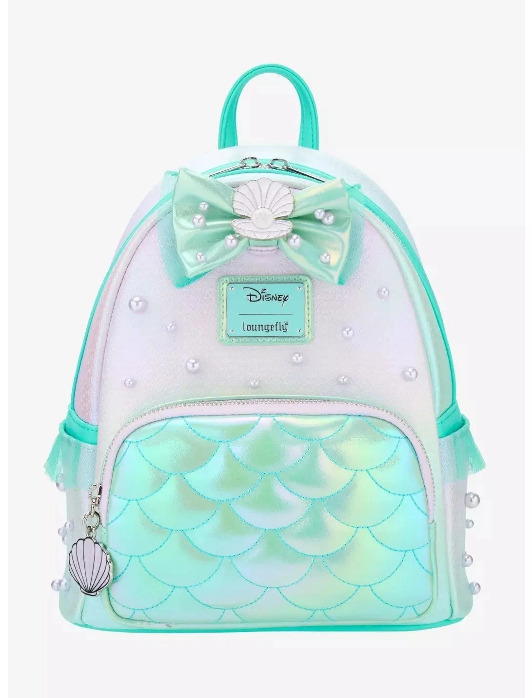 Loungefly Disney Princess Ariel Little Mermaid Ombre Pearl Backpack NWT