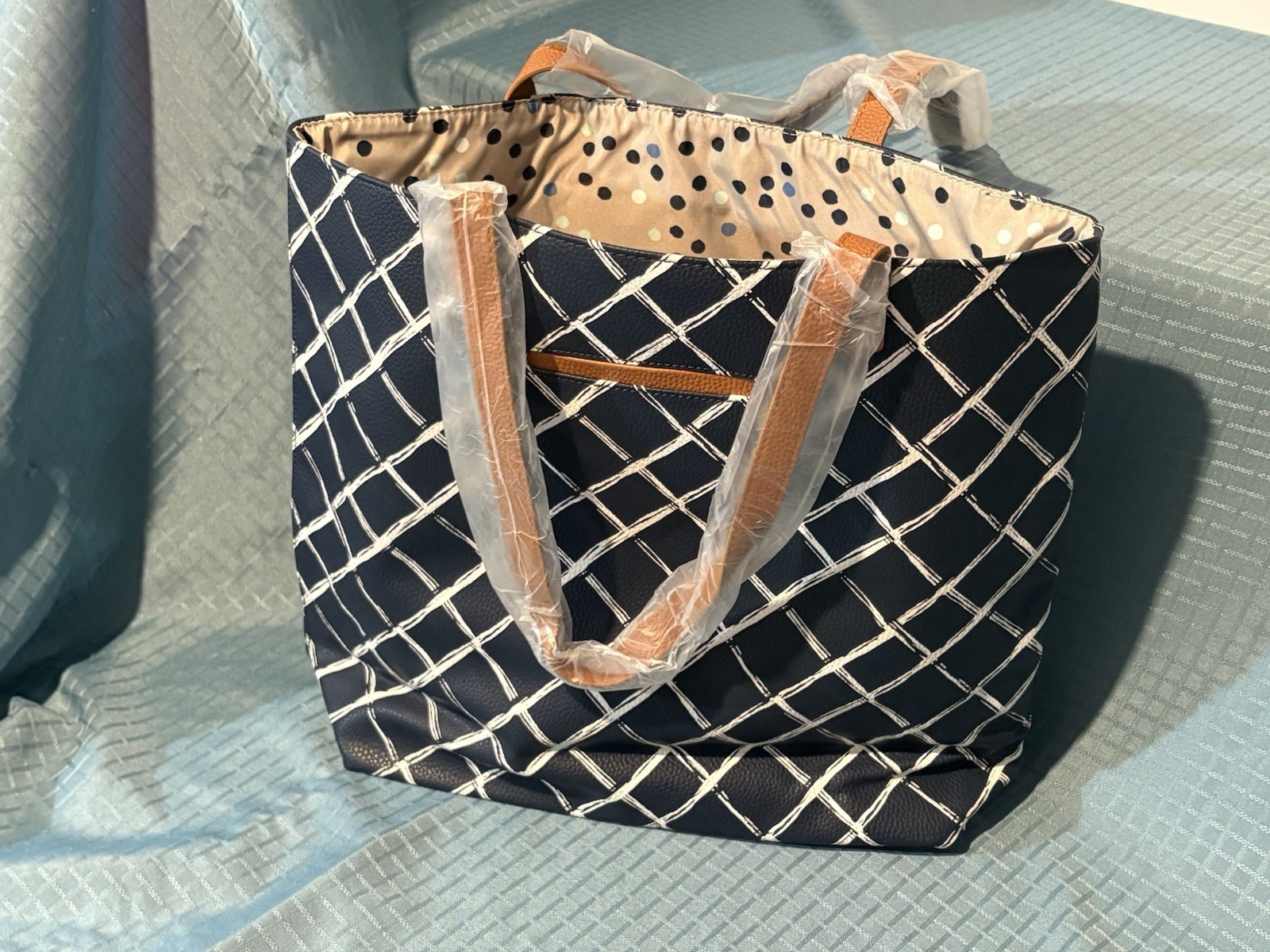 Thirty-one Around Town Tote 8309AC070000 Pattern AC07 Dash of Plaid Pebble NEW