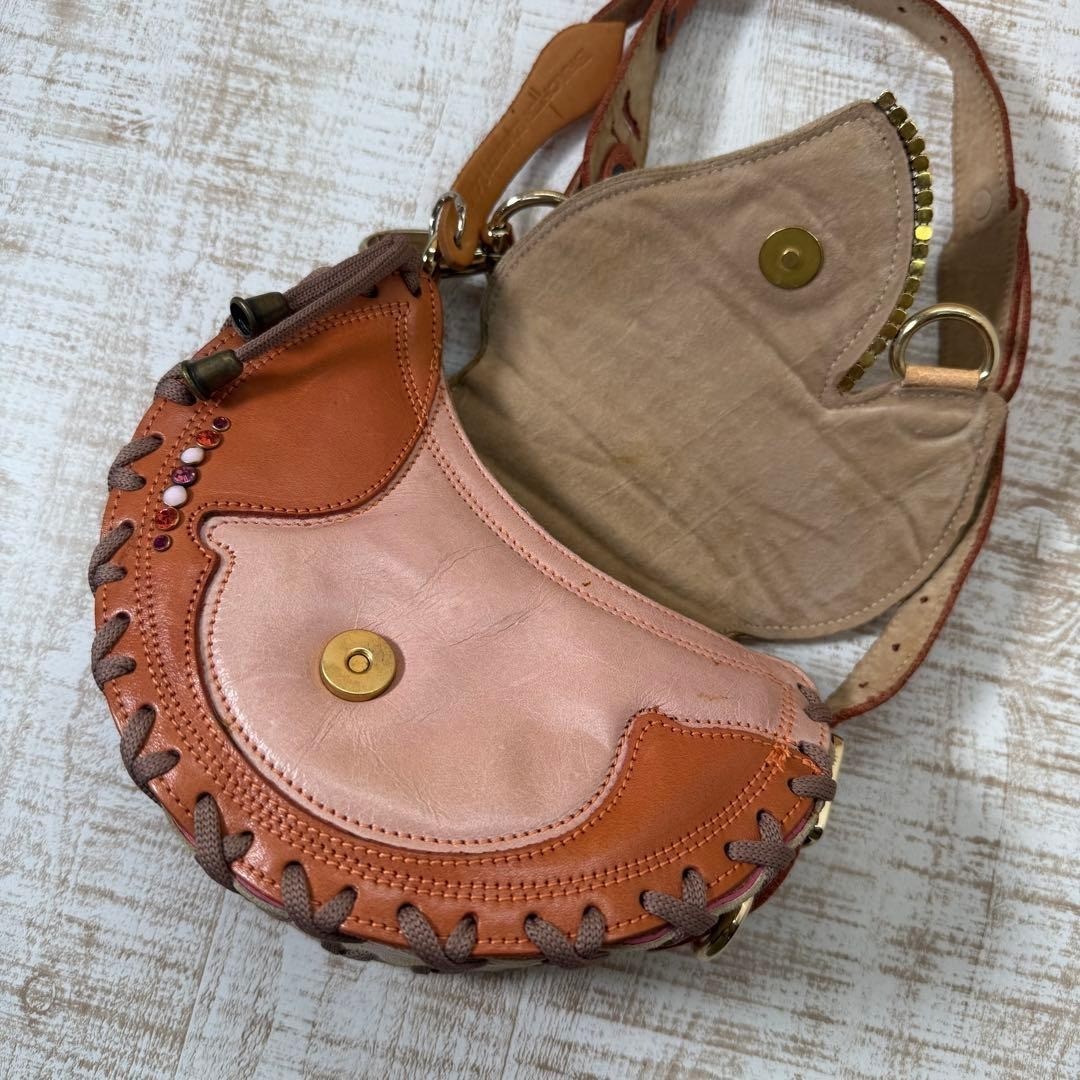 BRACHER EMDEN London One-Handle Shoulder Handbag Leather 8.7 x 6.7 inch Japan