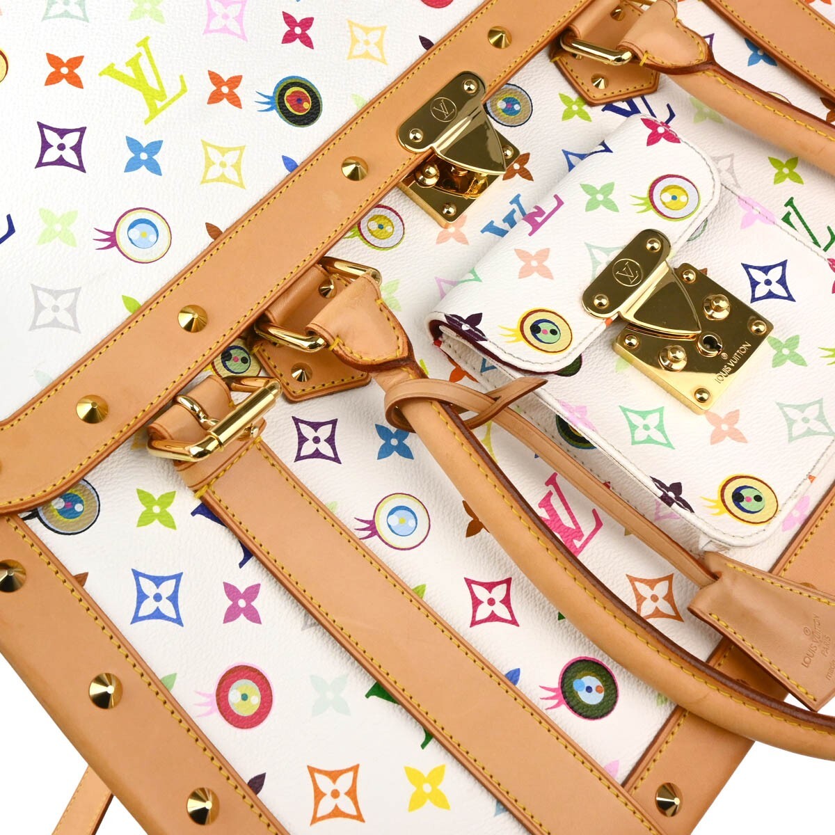 Louis Vuitton White Eye Love Monogram Sac Gigantic Handbag M92057 LM1022 153761