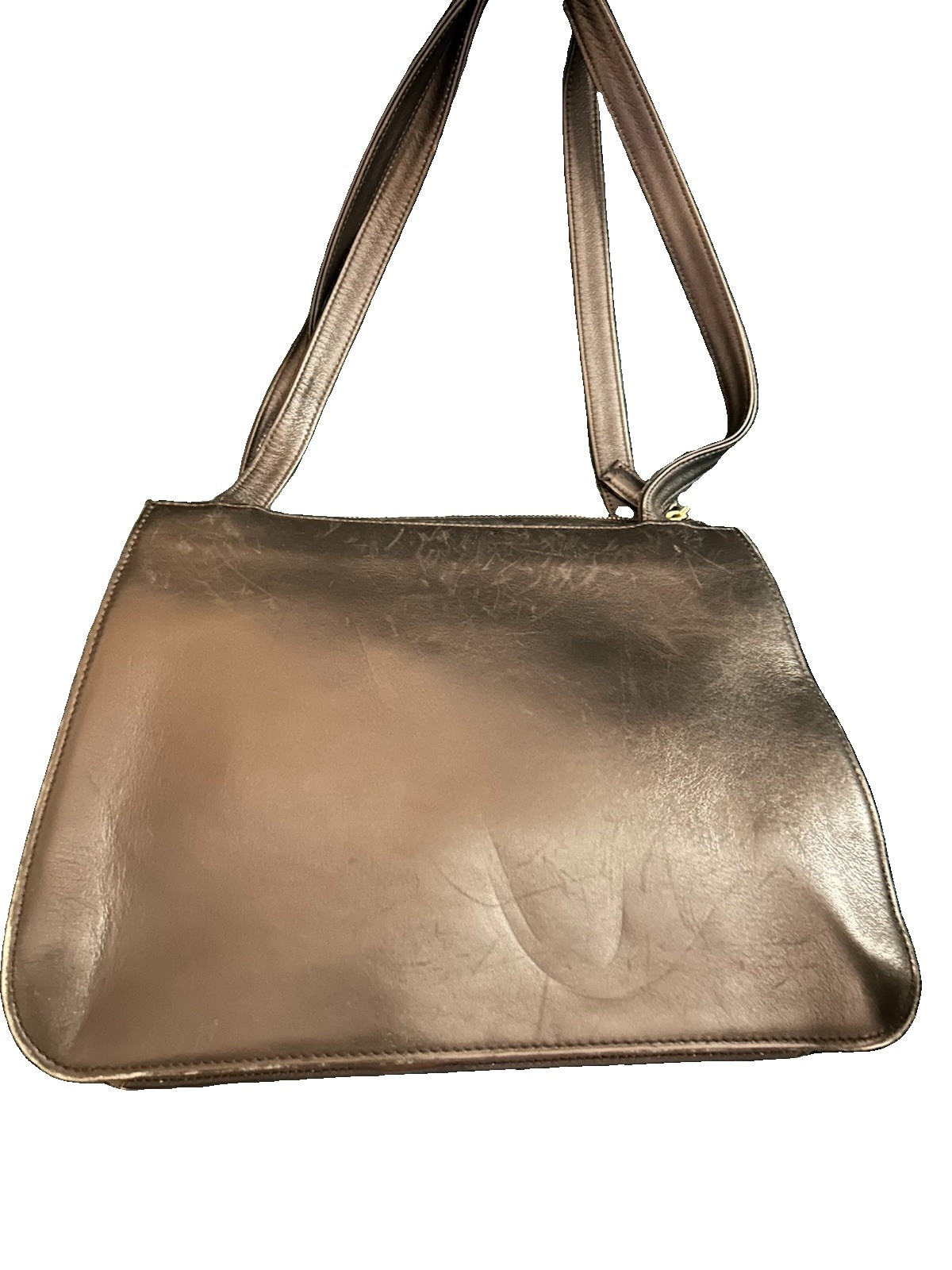 Vintage Gianni Versace Black Leather Shoulder Bag Gold Medusa Plate- PREOWNED