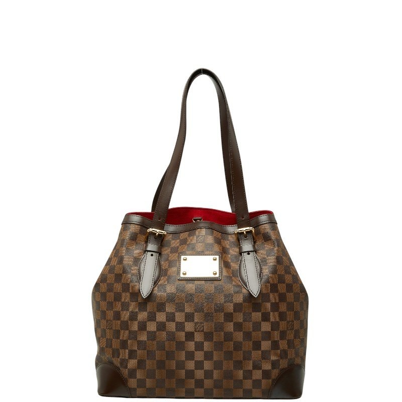 Louis Vuitton Damier Hampstead GM Shoulder Bag N51203 Brown Leather