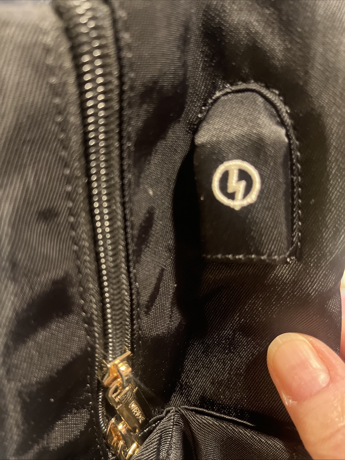 Lovevook Laptop Backpack Women Travel Bag/Purse USB Port Black/Gold Hardware